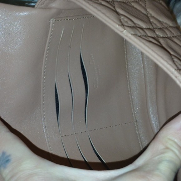 FINAL PRICE! Christian Dior Pink/Beige Leather Cannage Miss Dior Shoulder Bag - Picture 9 of 17